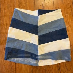Altrd state color block mini skirt